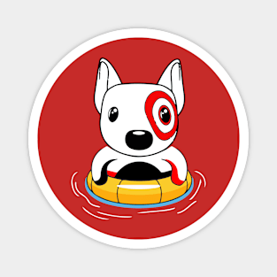 Summer Bullseye Dog Team Member Magnet